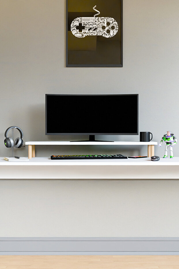 Moyo Monitör Yükseltici, Ekran Yükseltici, Masa Üstü Organizer - 7