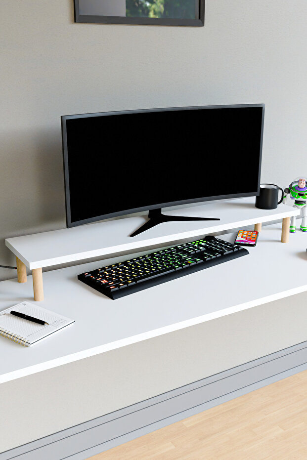 Moyo Monitör Yükseltici, Ekran Yükseltici, Masa Üstü Organizer - 6