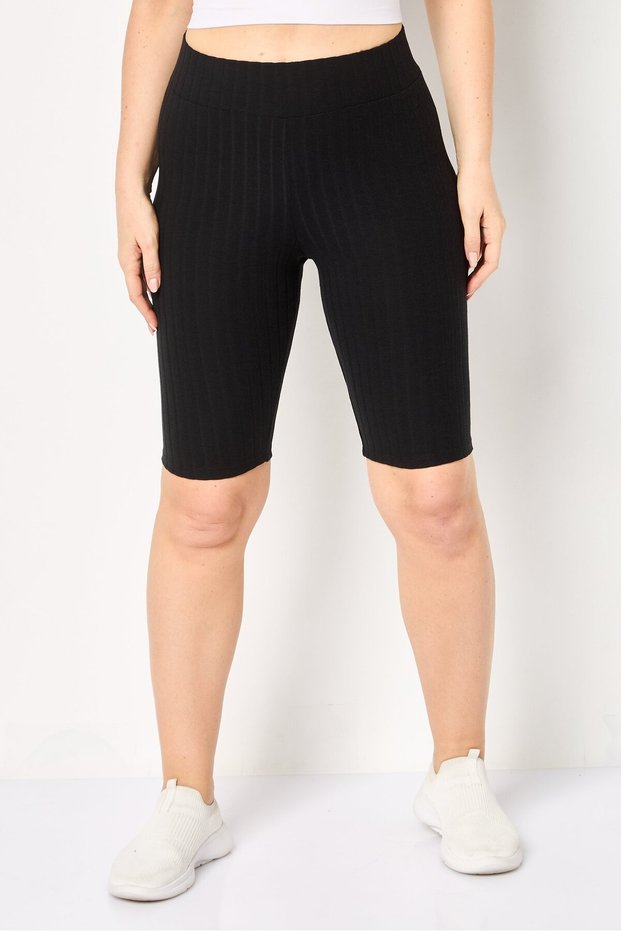 Women Sportswear Fit Cycling Shorts, Black