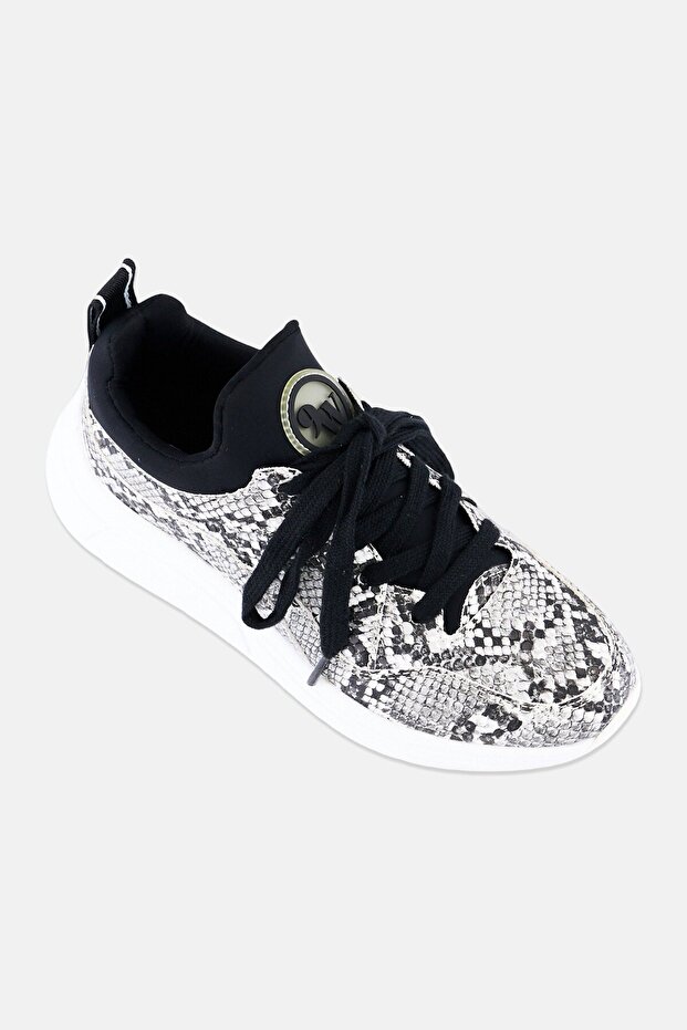 Women WNRAYLIN3 Animal Print Lace Up Casual Shoes, Multicolor