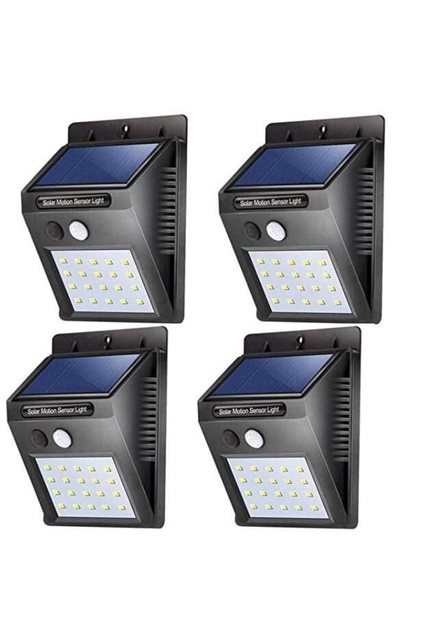 【4 pack】 35 LED Solar Lights Outdoor Waterproof Solar Motion Sensor Light Wireless Lights Outside Wall Lamp for Driveway Patio Garden Path - blue