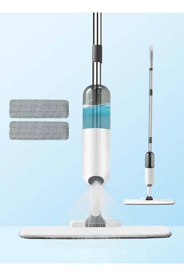Spray Mop with 2 Washable Microfiber Pads-Cleaning Mop with 350ML Refillable Water Tank-Ceramic Floor Mop for Home Kitchen