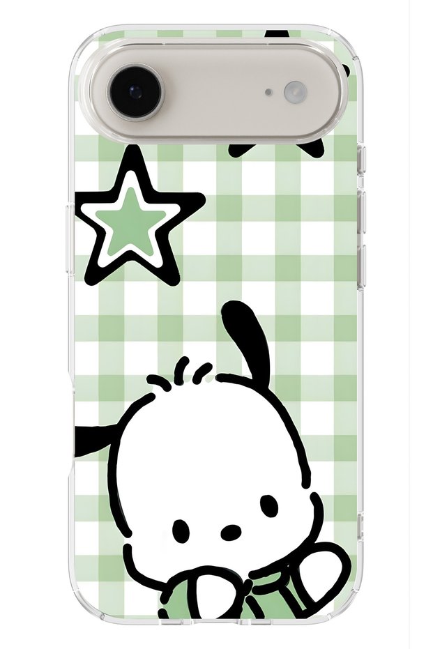 iPhone 17 Air Compatible Cute Dog Pattern Transparent Phone Case