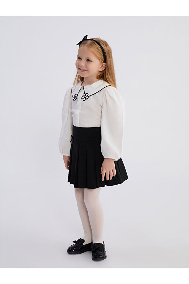 Bebe Yaka Kız Çocuk Gömlek - 2