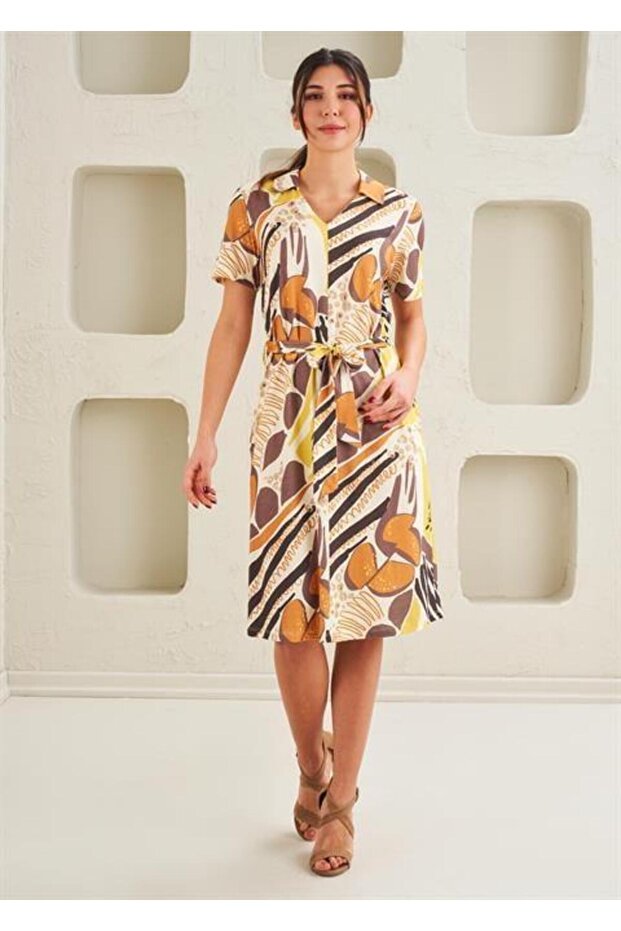 Kadın Modal Elbise - 45322 - 4