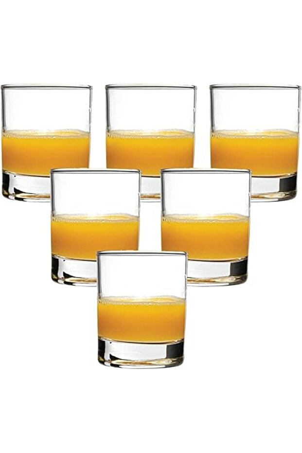 Set of 6 Short Glass Tumblers 10oz Double Old Fashioned Rocks Glasses Dishwasher Safe