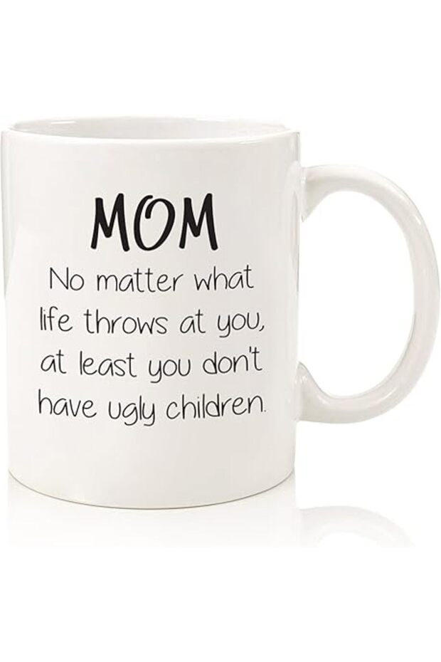 Mothers Day Gifts for Mom Funny Coffee Mug From Kids Daughter or Son