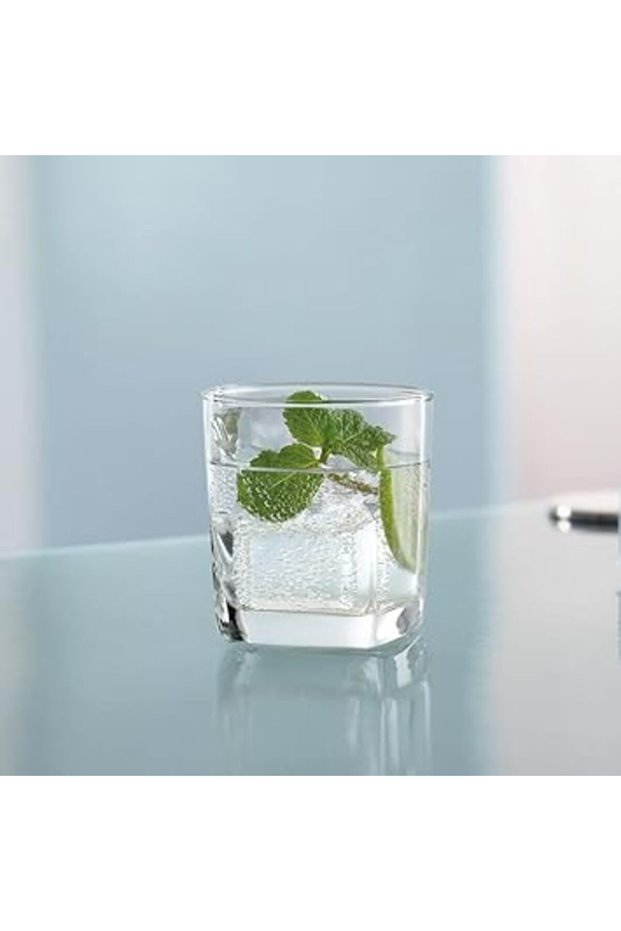 Plaza Rock Glasses Set of 6 Clear 295ml Lowball Whiskey Old Fashioned Scotch Glass