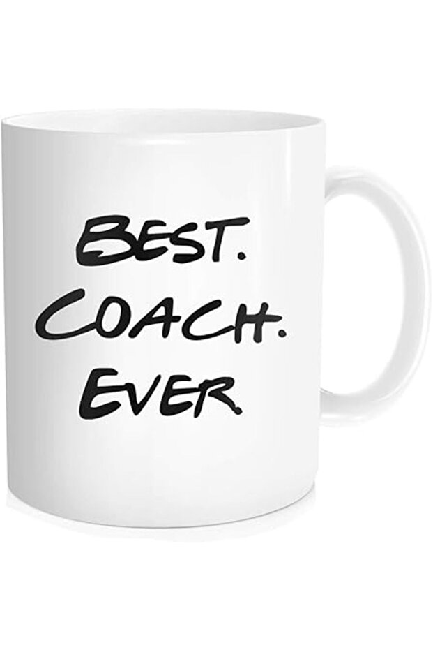 Best Coach Ever Coffee Mug – 11oz White Ceramic Gift for Coach or Teacher