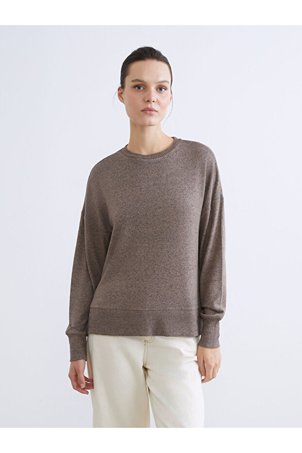 Lcw everyday crew neck oversize women's sweatshirt