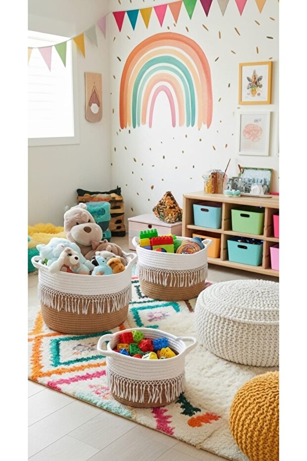 طقم سلات تخزين متعددة الاستخدامات - 5