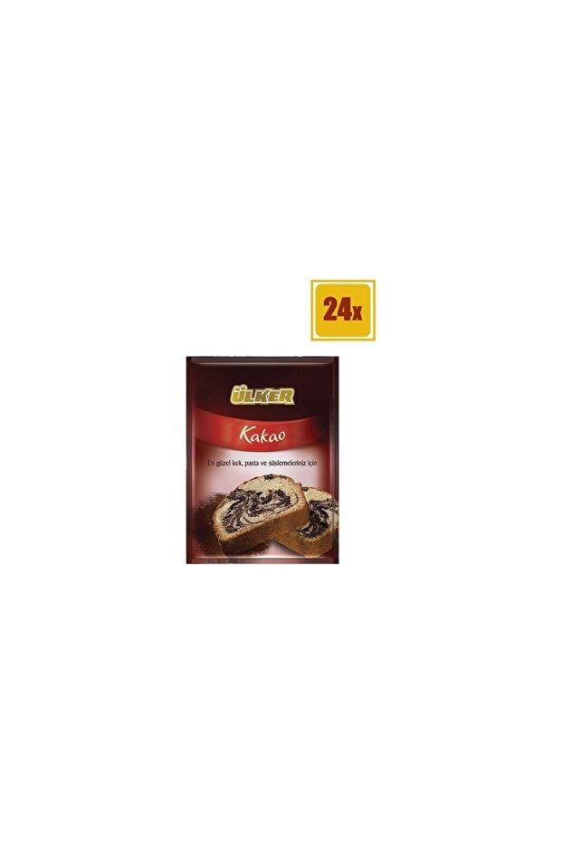 Toz Poşet Kakao - En Güzel Kek, Pasta ve Süslemeleriniz İçin - 25 gram - 24 Adet - 1