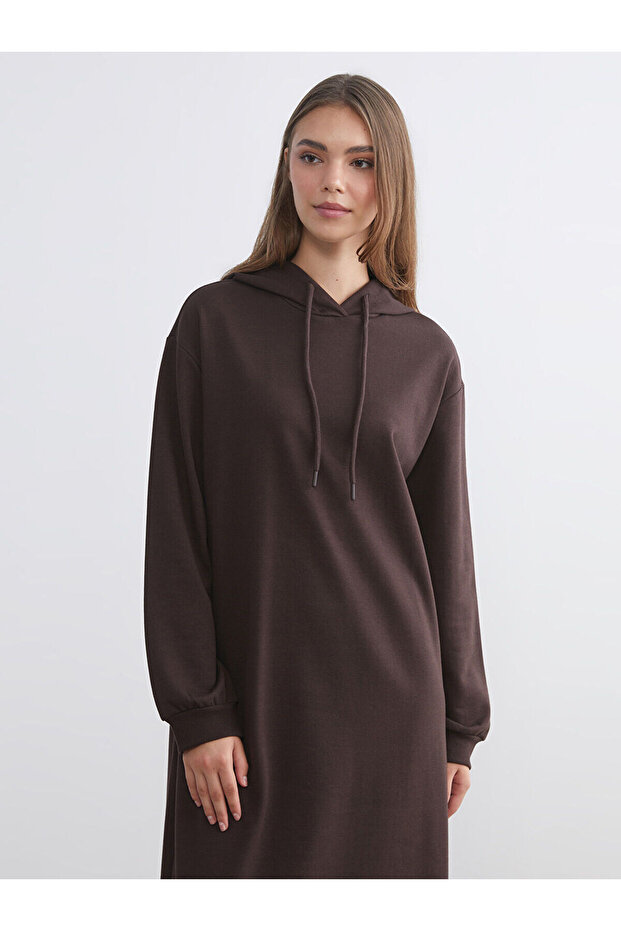 Vizyon Yeni Sezon Kapüşonlu Sweat Elbise - 2