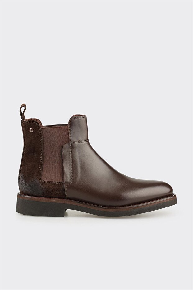 Kahve Deri Erkek Klasik Bot - 1