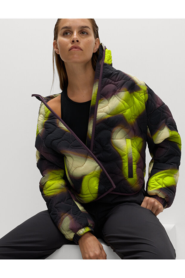 Kapitone Desenli Puffer Ceket - 1