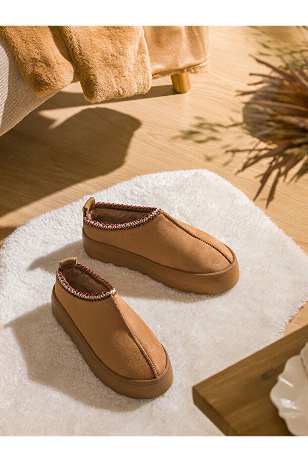 LCW STEPS Süet Görünümlü Kadın Ev Terliği - 1