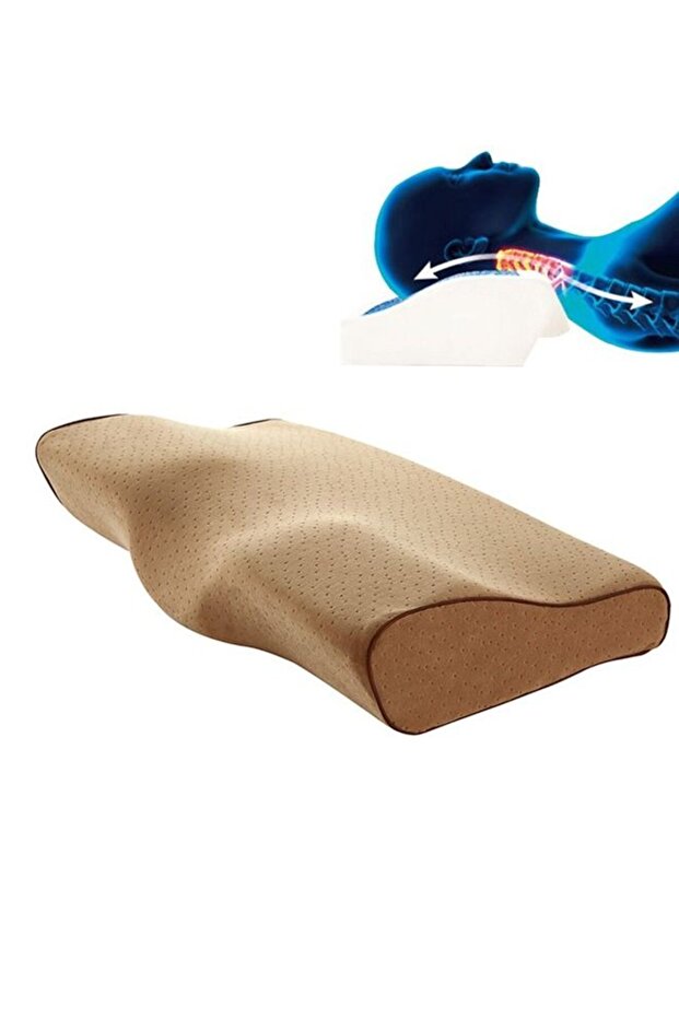 Contour Memory Foam Pillow, Ergonomic Cervical Support for Side/Back/Stomach Sleepers