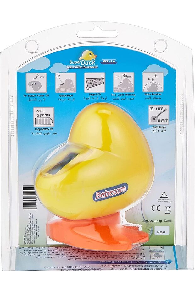 مقياس حرارة الماء على شكل بطة - 3