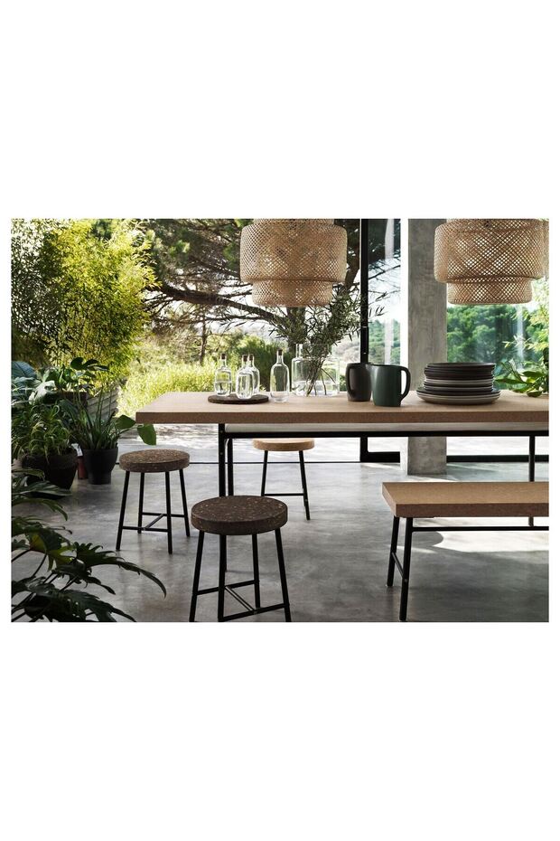 Sarkıt lamba, bambu, 54x50 cm - 3