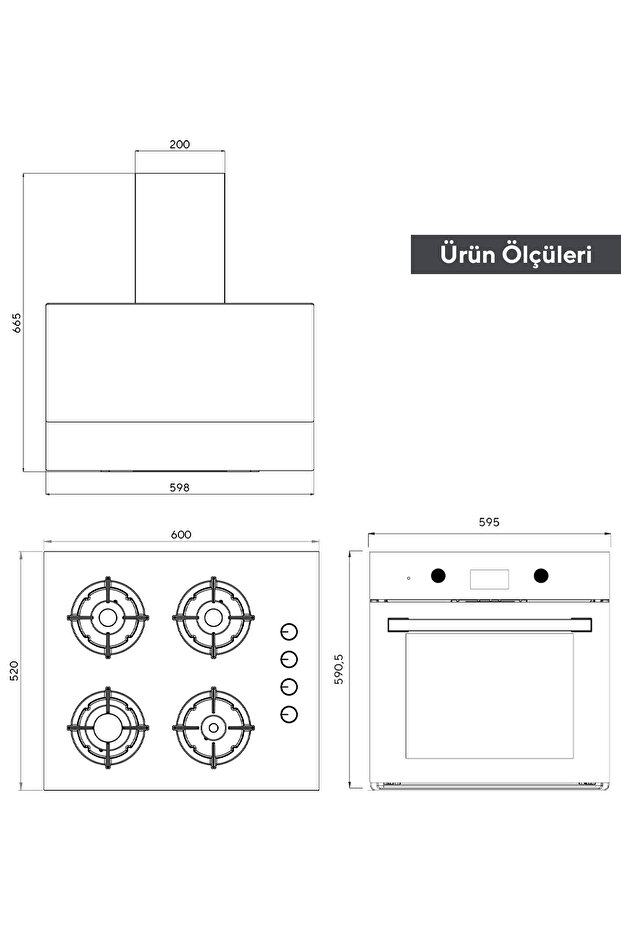Digital Plus 15 Programlı Ankastre Set - Antrasit(Gri) - 5
