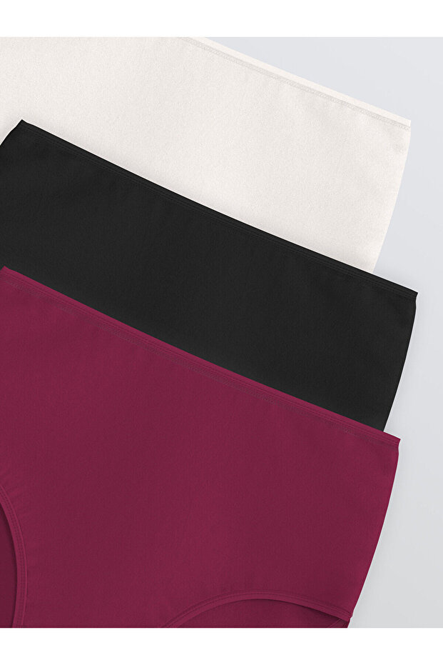 Yüksek Bel Düz Klasik Külot - 3