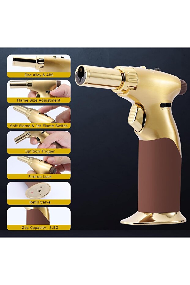 Professional Gold Culinary Torch - 2