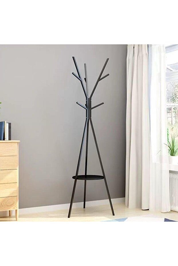 Modern contemporary design clothes rack with multiple hooks - 5