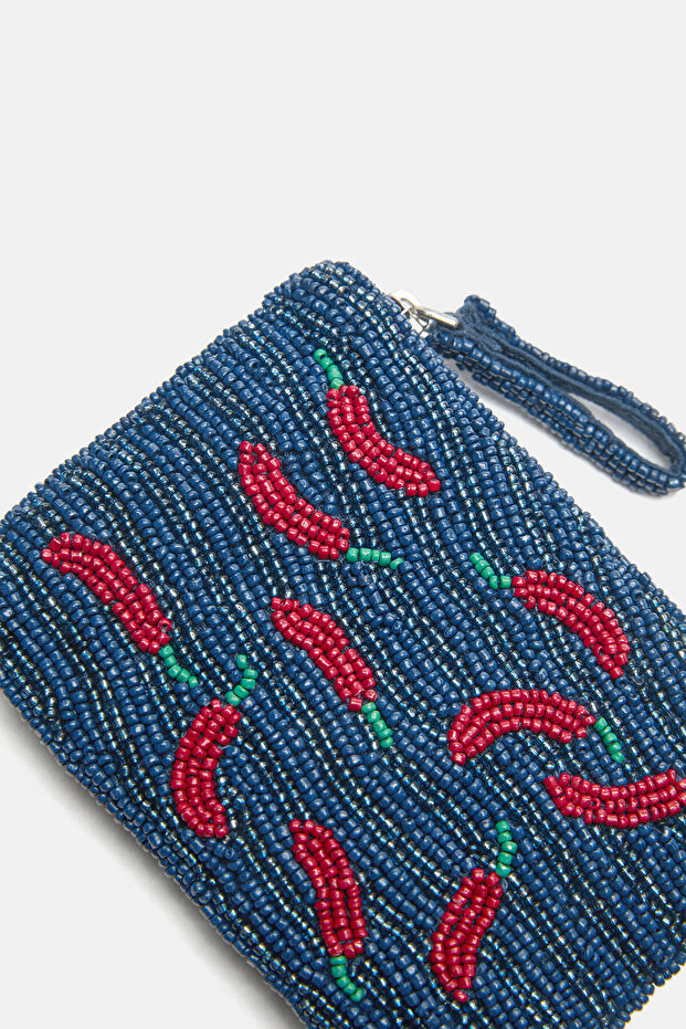 Boncuklu biber cüzdanı - 1