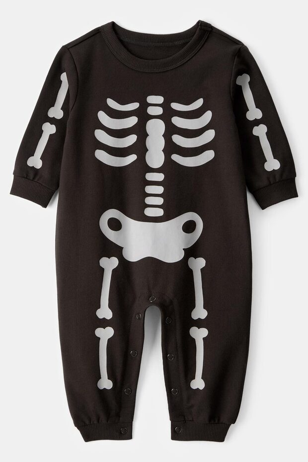 Bebek Siyah Kapüşonlu Tulum - 1