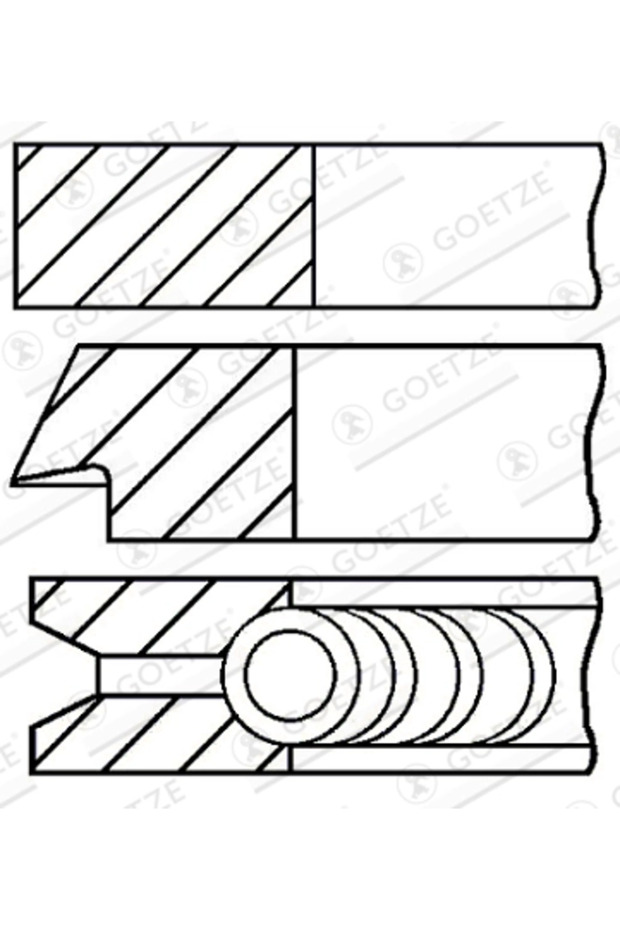 Set Segmenti Piston Bmw 3/5 - 1