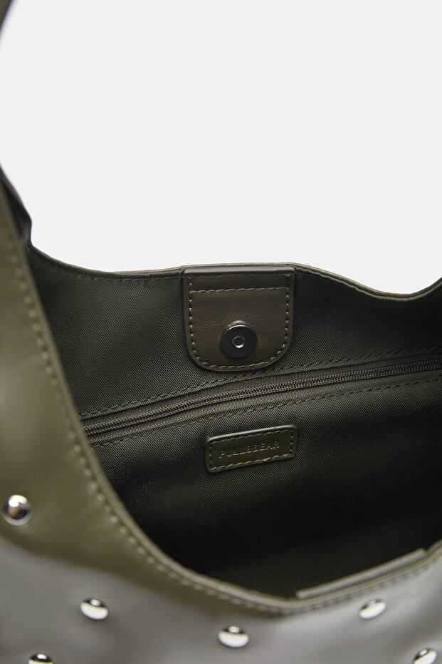 Zımba detaylı shopper çanta - 2