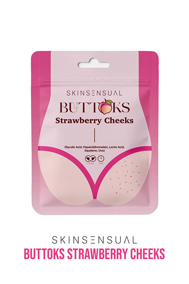 Buttoks Strawberry Cheeks Body Mask | Goodbye to the Appearance of Strawberry and Chicken Skin | 2 Pieces
