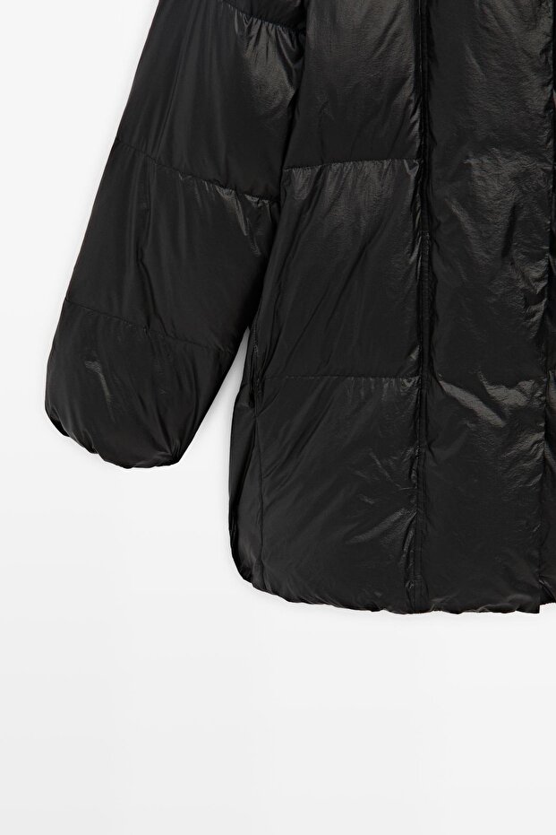 Kapüşonlu şişme mont - 7