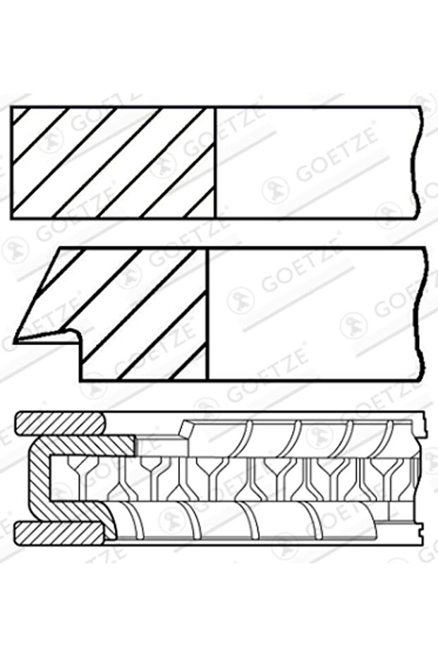 Piston Ring Set Bmw 3 - 1