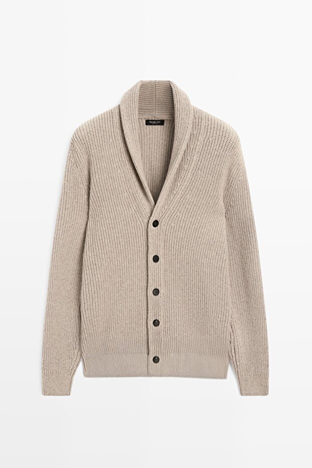 Yakalı triko hırka - 1