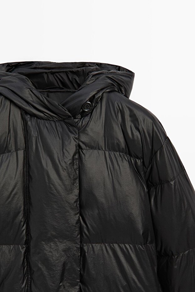 Kapüşonlu şişme mont - 6