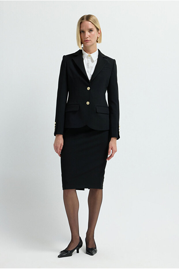 Dikiş Detaylı Ceket - 4