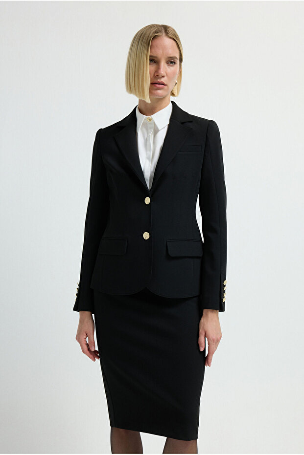 Dikiş Detaylı Ceket - 1