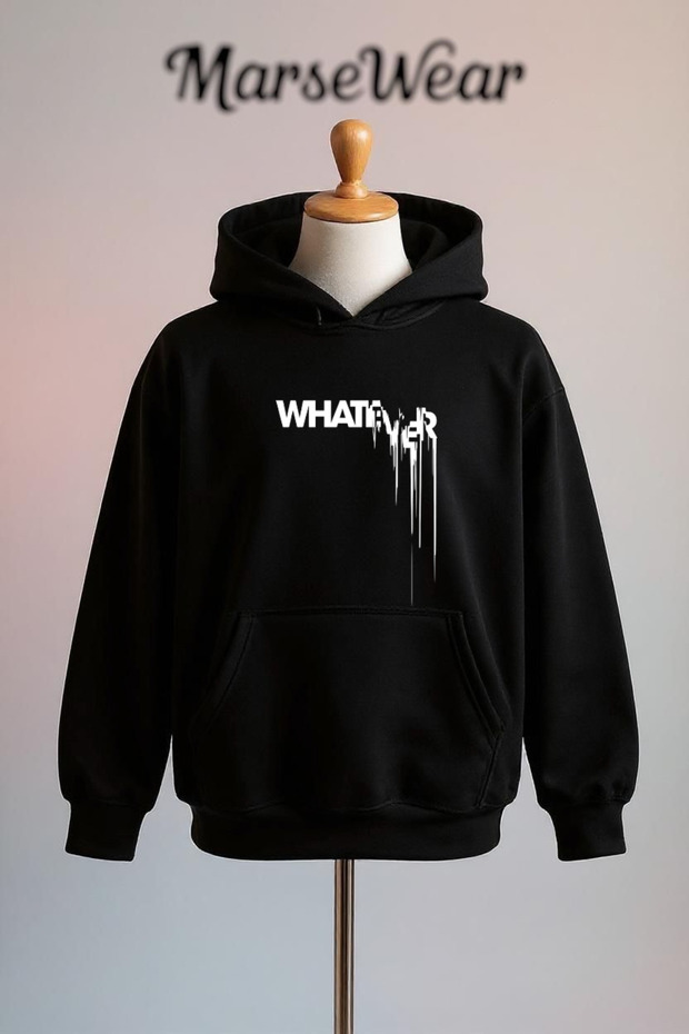 Yazı Printed Cotton 3 Thread O Oversized Sweatshirt