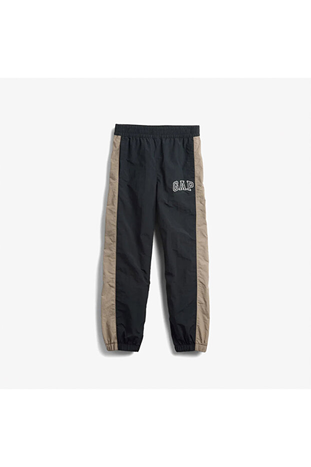 Logo Jogger Çocuk Siyah Eşofman Altı - 4