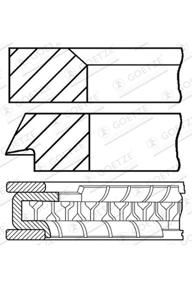 Set Segmenti Piston Bmw 3/5 - 1