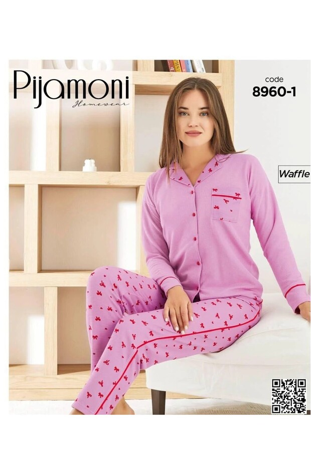 WAFFLE PİJAMA TAKIMI - 1