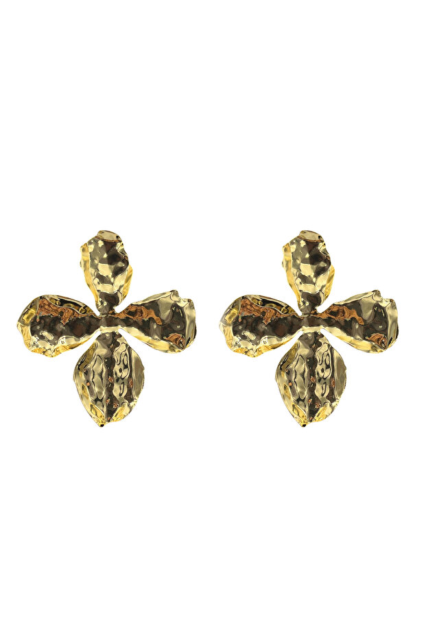 Statement Earrings Solid Gold Luxury - C4314 - 1
