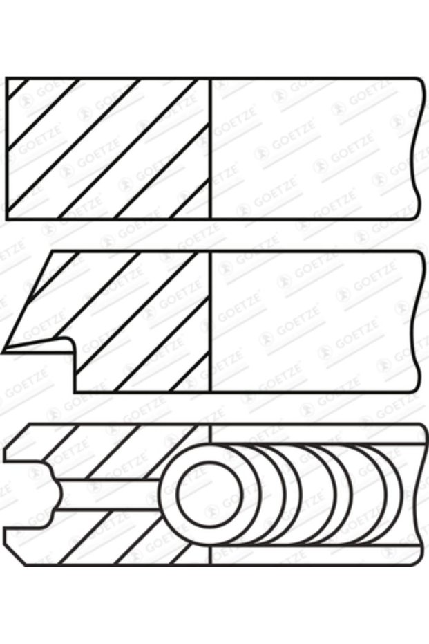 Set Segmenti Piston Bmw 1/2 Active Tourer/2 Cupe Mini Mini