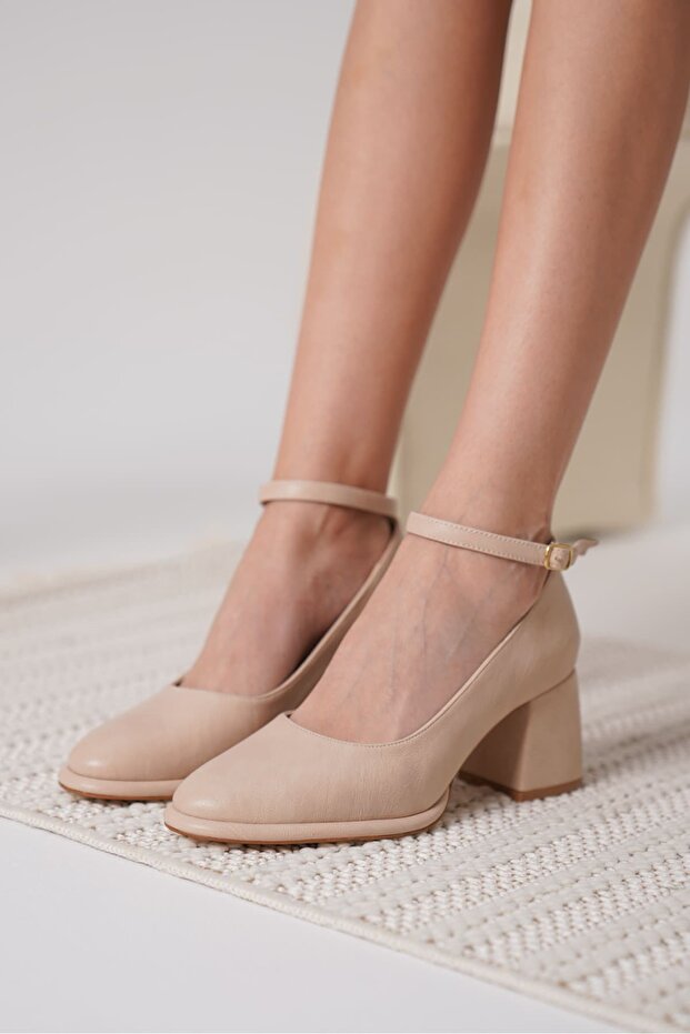 Josephine Women's Matte Nude Heeled Shoes