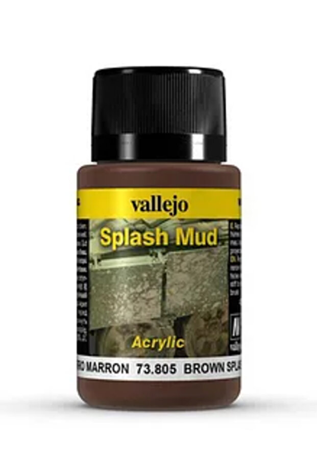 Brown Splash Mud Weathering Effects Acrylic Paint for Vehicles and Armour Model Kit - 40mL