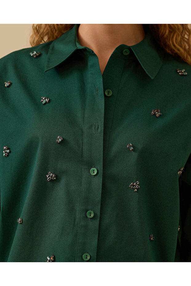 Taş İşlemeli Gömlek - 5