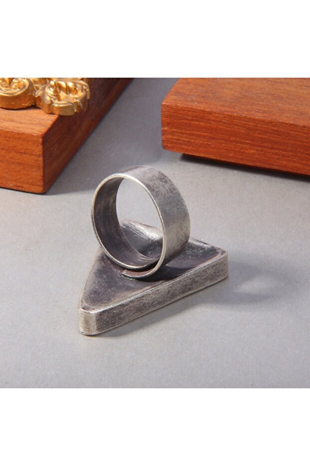 - Silver Triangle Ring - 2
