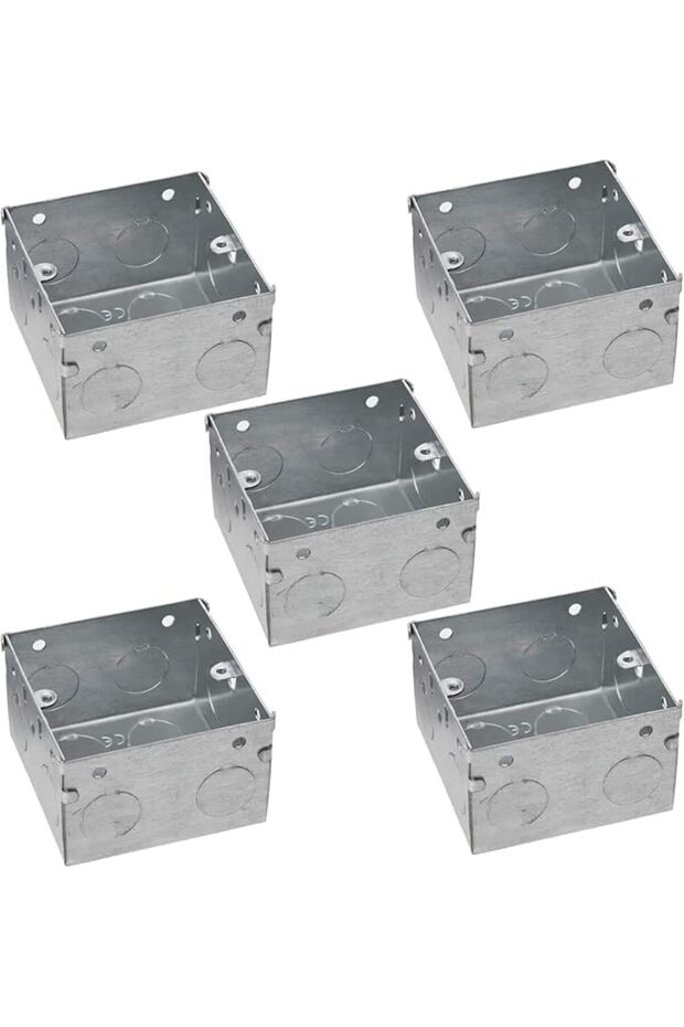 Electrical Metal Box GI Box Galvanised Metal Back Deep Box (5, 6x3x9x47)