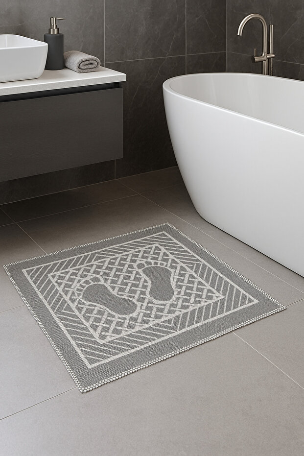 2-Piece Bath and Sink Mat Set – 50X70 cm | Water Absorbent, Quick Drying, Modern Design